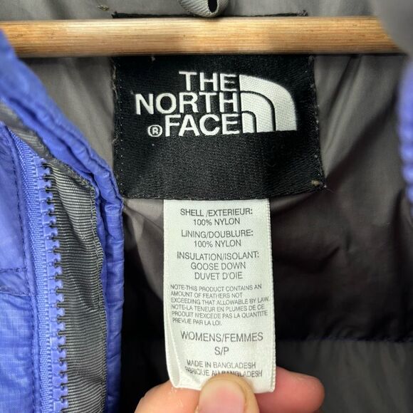 The North Face 700 Down Filled Insulated Puffer Jacket Blue Womens Size Small - Picture 7 of 12